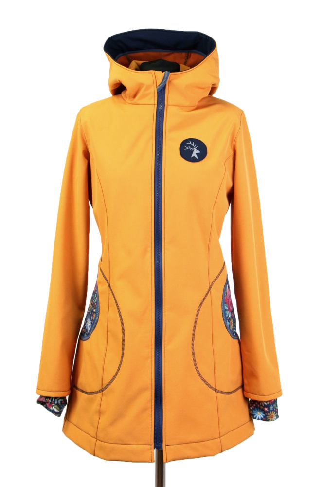 Softshellový kabát Rýbrcoul, hořčicový